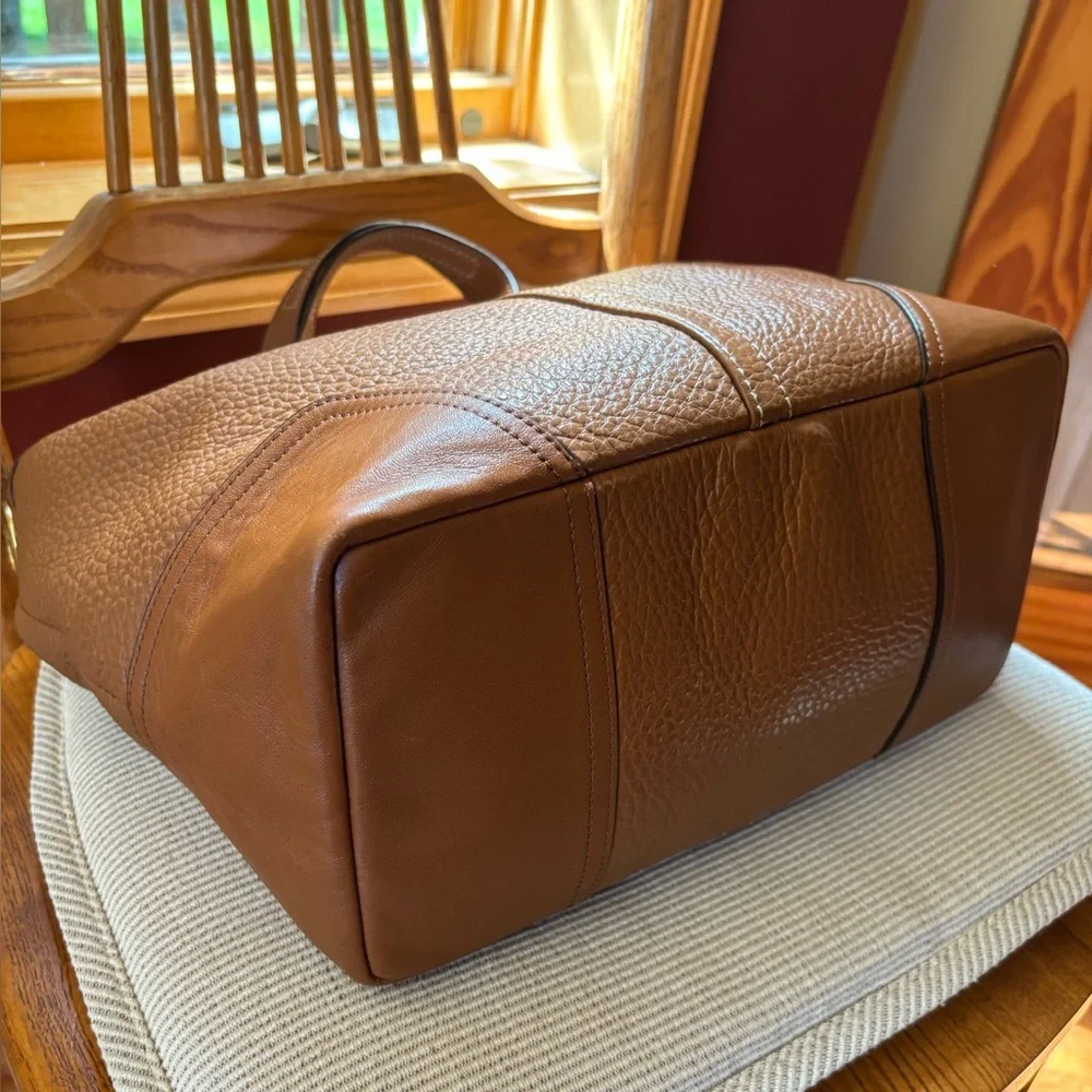 Coach Chestnut Leather Tote Bag - Picture 2 of 10